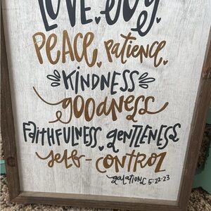 Inspirational Wall Art with Gold and Black Text